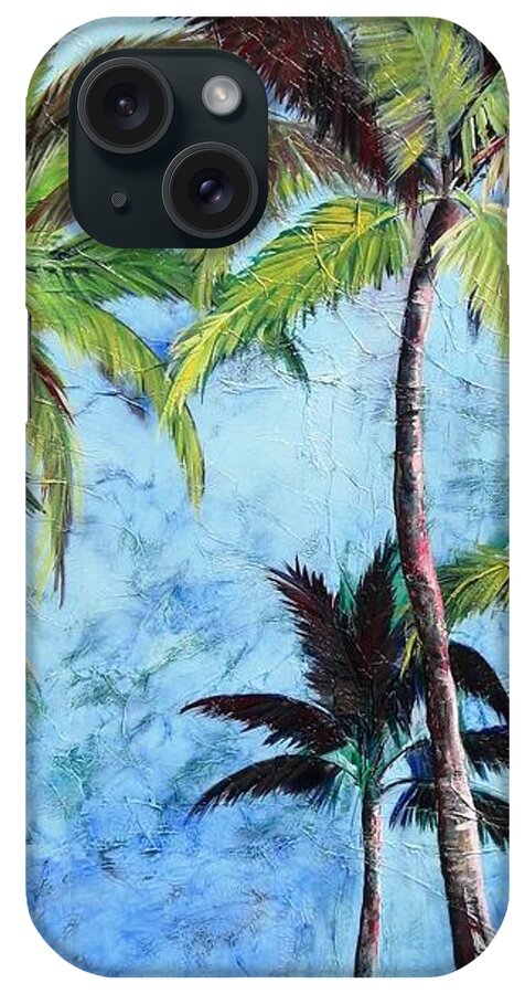 Princeville Palms iPhone Case featuring the painting Princeville Palms by Kristen Abrahamson