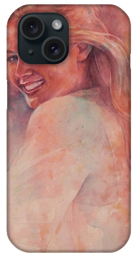 Girl iPhone Case featuring the painting Prom Day by Heidi E Nelson