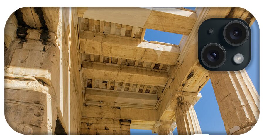 Propylaia iPhone Case featuring the photograph Propylaia Stone Rafters by S Paul Sahm