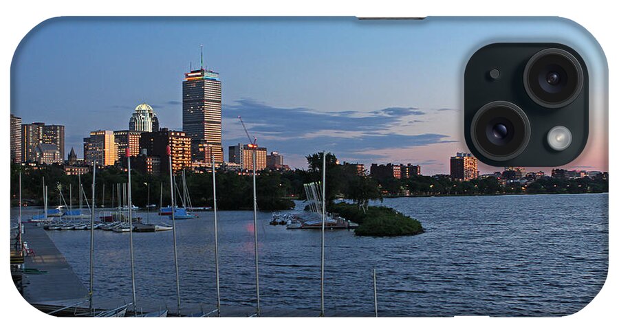 Boston Pride iPhone Case featuring the photograph Prudential Center lit in Rainbow Colors by Juergen Roth