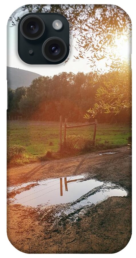 Calm iPhone Case featuring the photograph Puddle of Mud by Carlos Caetano