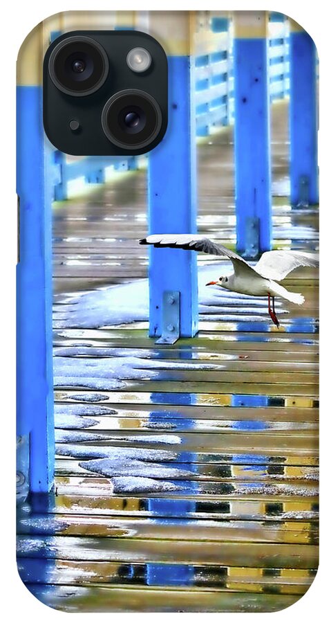 Playland Park Pier iPhone Case featuring the photograph Puddles by Diana Angstadt