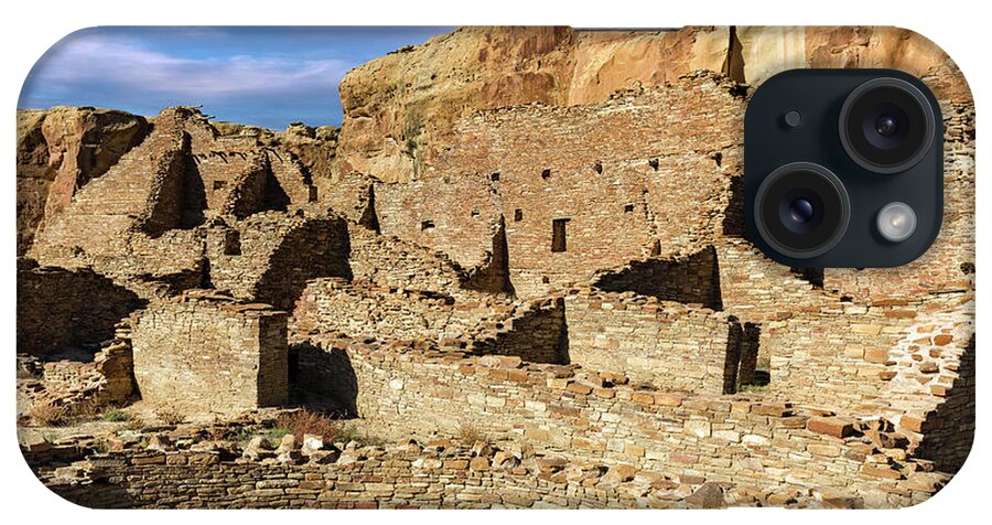 Chaco Canyon iPhone Case featuring the photograph Pueblo Bonito in Chaco Canyon by Kathleen Bishop