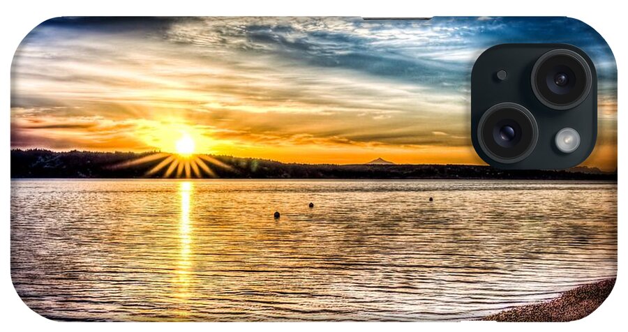 Camano iPhone Case featuring the photograph Puget Sound Sunrise by Spencer McDonald
