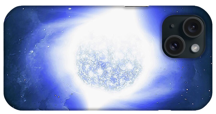 Starfield iPhone Case featuring the painting Pulsar Life by AM FineArtPrints