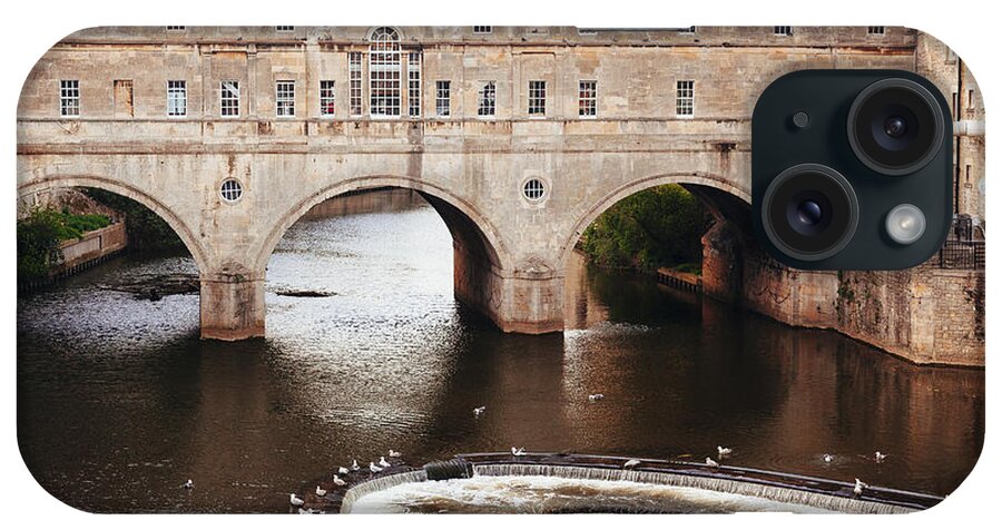 Bath iPhone Case featuring the photograph Pulteney Bridge and Bath Weir by Laura Tucker