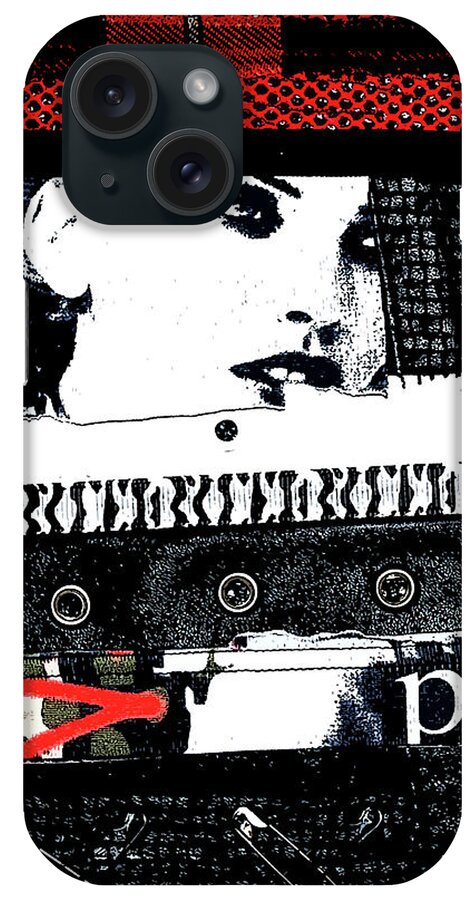 Punk iPhone Case featuring the digital art Punk Chick by Roseanne Jones