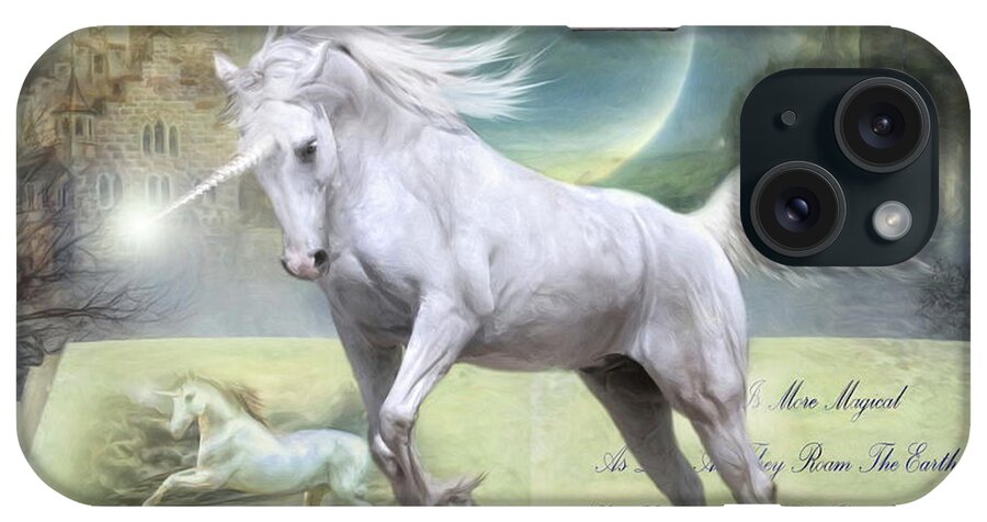 Unicorn iPhone Case featuring the digital art Pure Of Heart by Trudi Simmonds