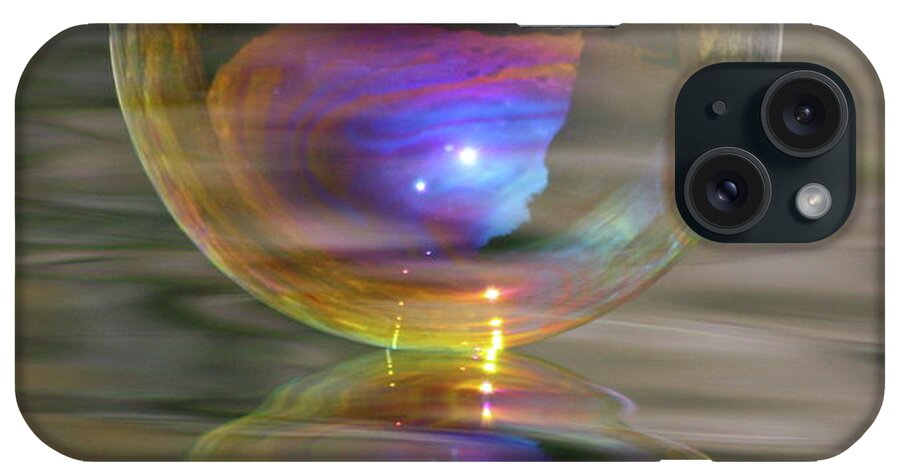 Purple iPhone Case featuring the photograph Bubble Bliss #1 by Cathie Douglas