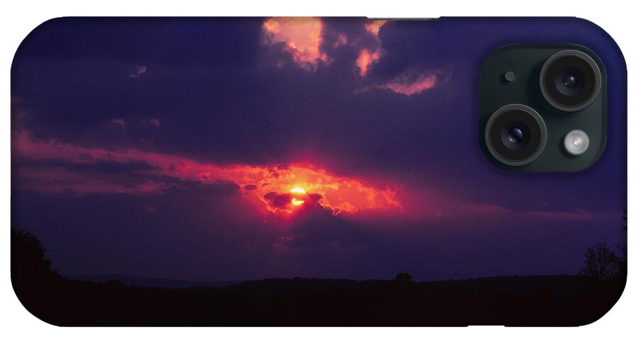 Sunset iPhone Case featuring the photograph Purple Sunset by James L Bartlett