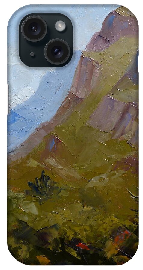 Landscape iPhone Case featuring the painting Pusch Ridge I by Susan Woodward