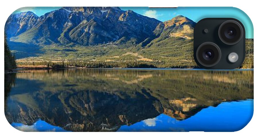 Pyramid Lake iPhone Case featuring the photograph Pyramid Mountain Panorama by Adam Jewell