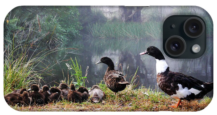 Tantalising iPhone Case featuring the photograph Quack Quack Ducks and a Pond by Lexa Harpell