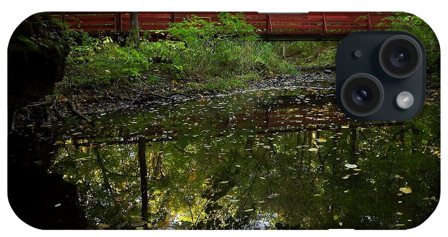 Bridge iPhone Case featuring the photograph Quiet Reflections by Viviana Nadowski