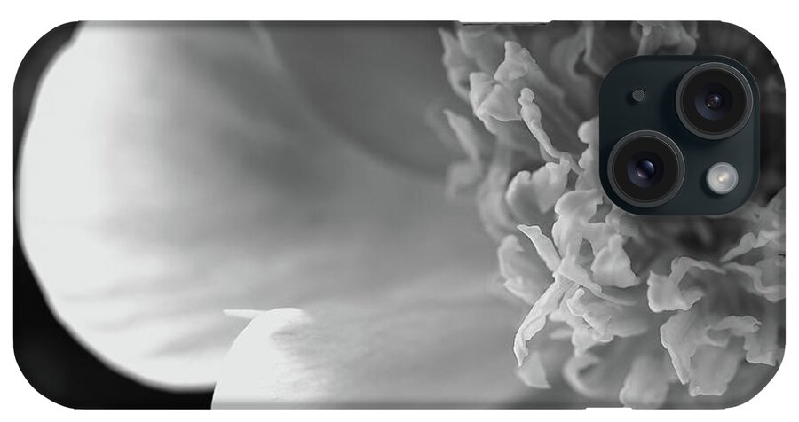 Peony iPhone Case featuring the photograph Quiet Study of a Peony by Karen Adams