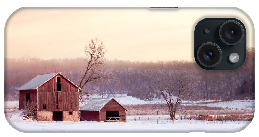 Old iPhone Case featuring the photograph Quiet Winter Valley by Todd Klassy
