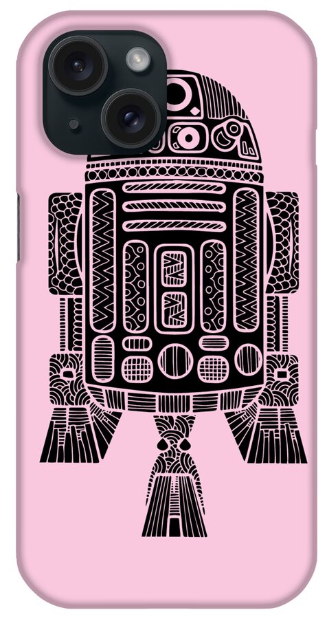 R2d2 iPhone Case featuring the mixed media R2 D2 - Star Wars Art by Studio Grafiikka