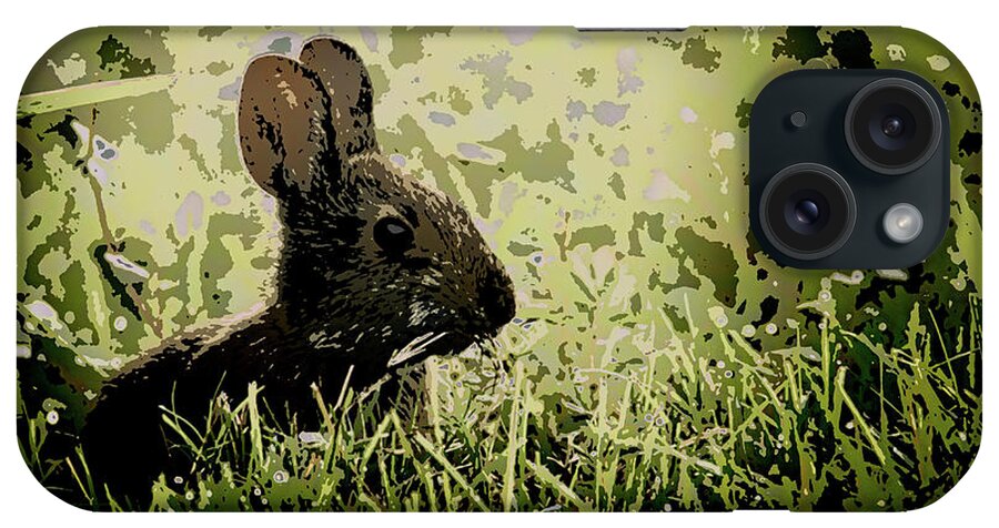 Rabbit iPhone Case featuring the photograph Rabbit In Meadow by Richard Goldman