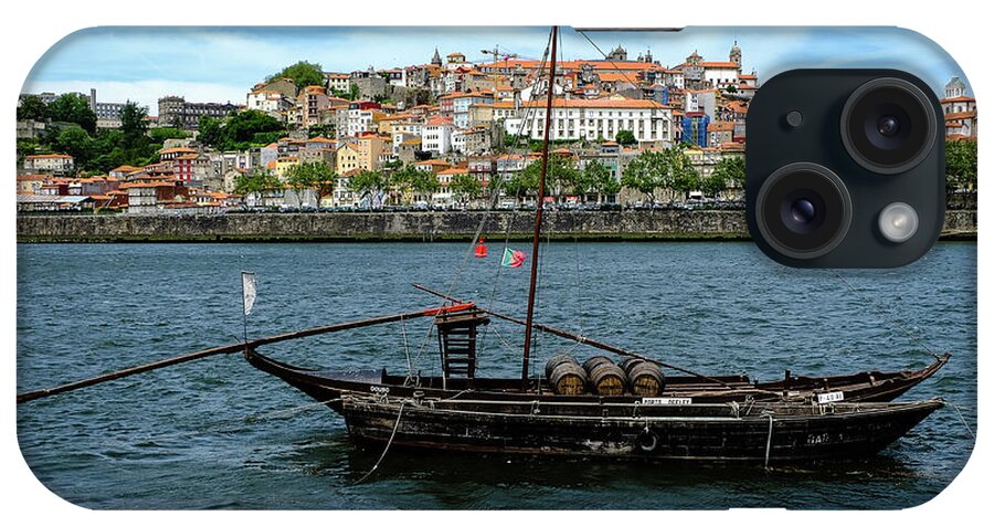 Porto iPhone Case featuring the photograph Rabelo Boat II by Marco Oliveira