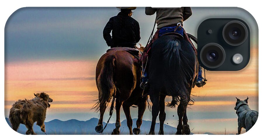 Adventure iPhone Case featuring the photograph Racing to the Sun Wild West Photography Art by Kaylyn Franks by Kaylyn Franks
