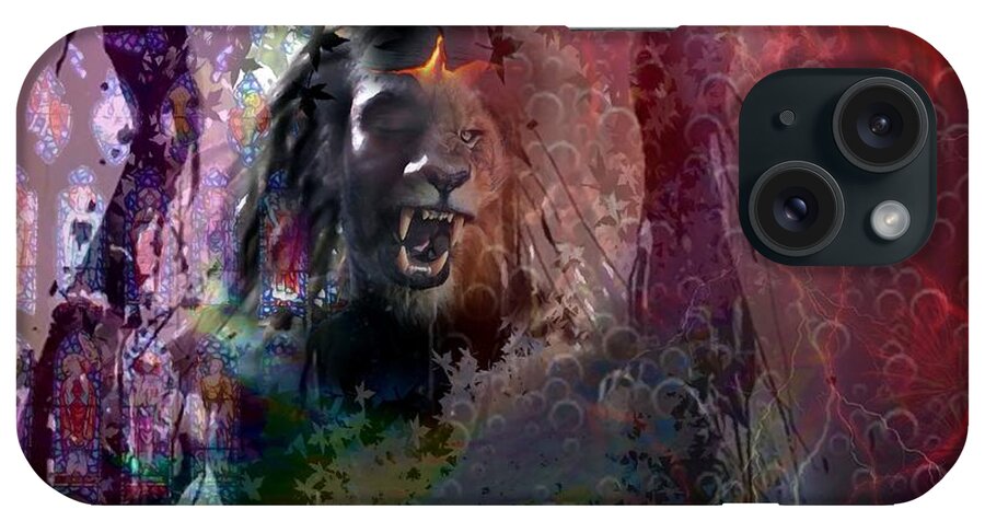 Rage iPhone Case featuring the painting Rage / Control by Carl Gouveia