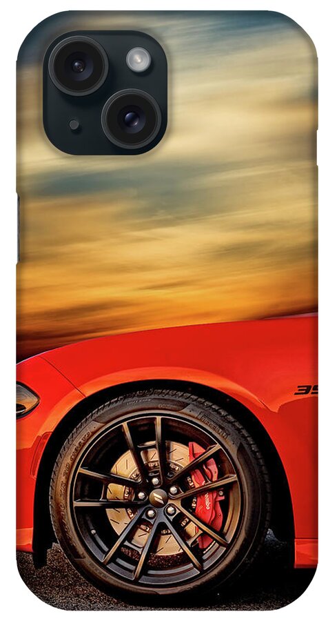 Dodge Charger iPhone Case featuring the photograph Raging Beautiful - 2018 Daytona 392 Charger by Lourry Legarde
