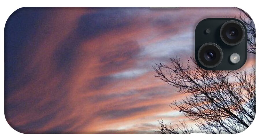 Blue Sky iPhone Case featuring the photograph Raging Sky by Barbara A Griffin