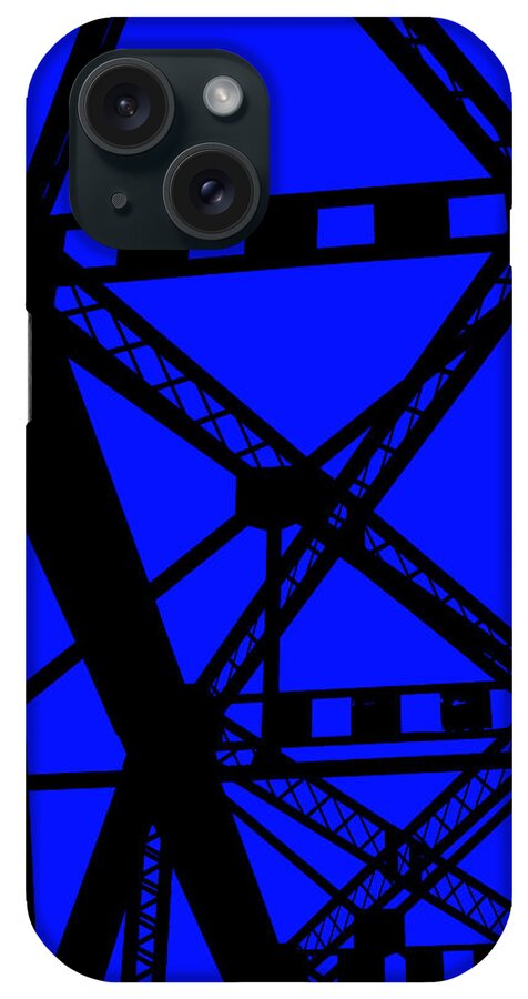  iPhone Case featuring the photograph Railroad Bridge Beams by Nathan Little