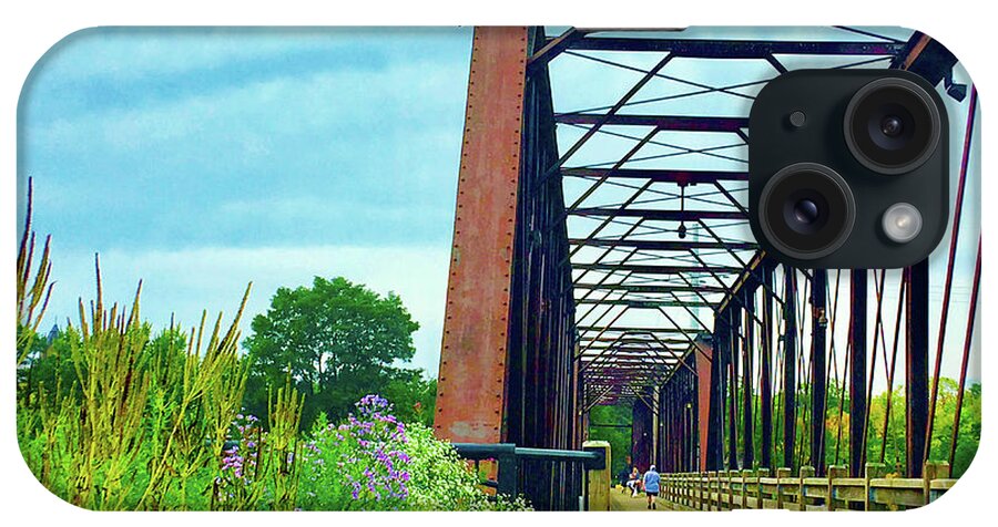 Nature iPhone Case featuring the photograph Railroad Bridge Garden by Rod Whyte