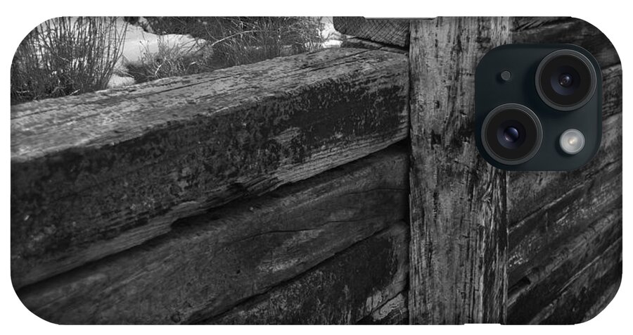 Railroad Ties iPhone Case featuring the photograph Railroad ties by Robert WK Clark