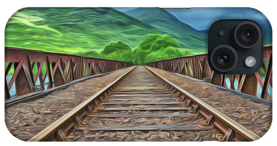 Railway iPhone Case featuring the painting Railway by Harry Warrick