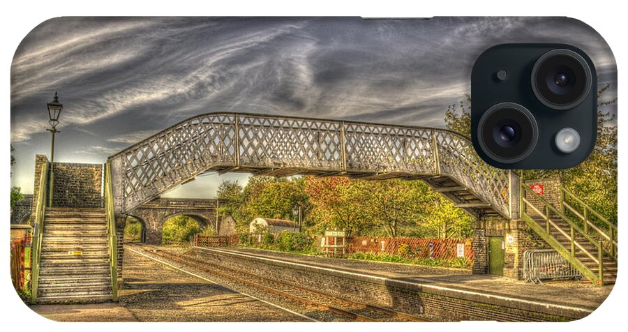 Access iPhone Case featuring the photograph Railway Pedestrian Bridge by Chris Thaxter