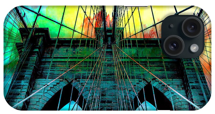 Brooklyn Bridge iPhone Case featuring the photograph Rainbow Ceiling by Az Jackson