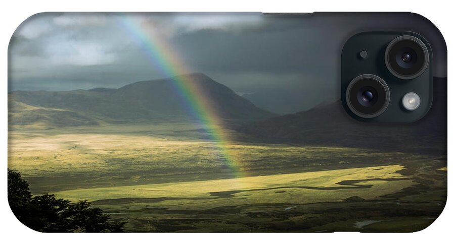 Rainbow iPhone Case featuring the photograph Rainbow in the Valley by Andrew Matwijec