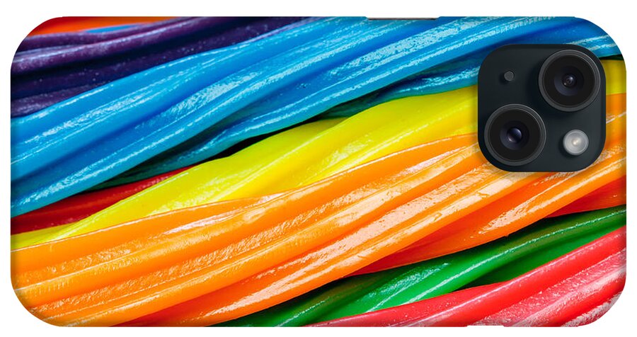 Background iPhone Case featuring the photograph Rainbow Licorice by Ray Shiu