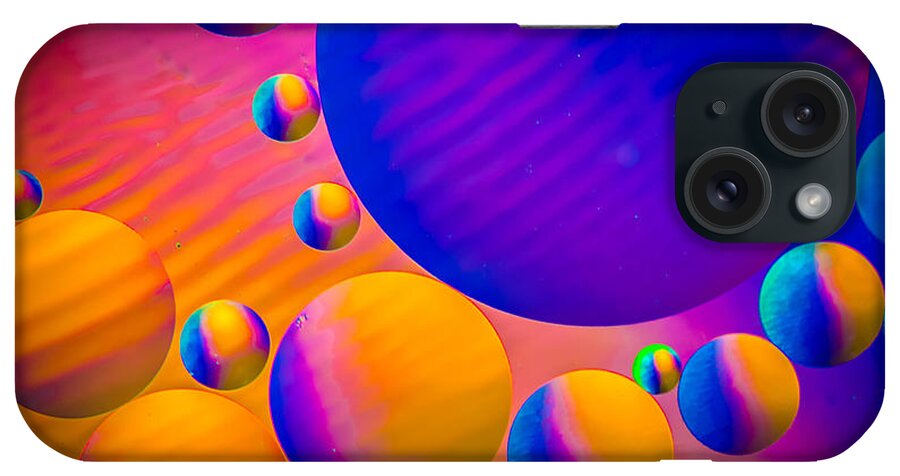 Water iPhone Case featuring the photograph Rainbow Moons Abstract by Bruce Pritchett