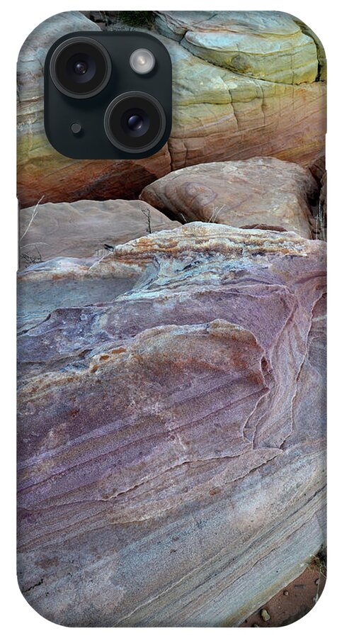 Valley Of Fire State Park iPhone Case featuring the photograph Rainbow of Sandstone in Valley of Fire by Ray Mathis