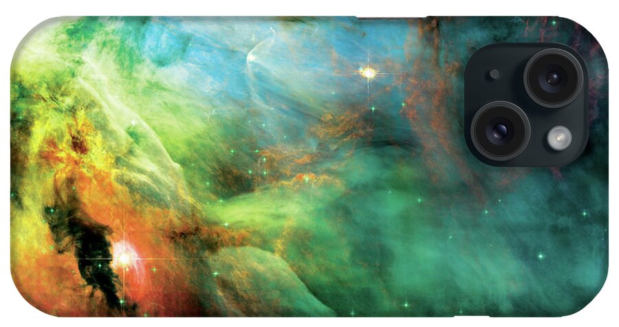 Nebula iPhone Case featuring the photograph Rainbow Orion Nebula by Jennifer Rondinelli Reilly - Fine Art Photography