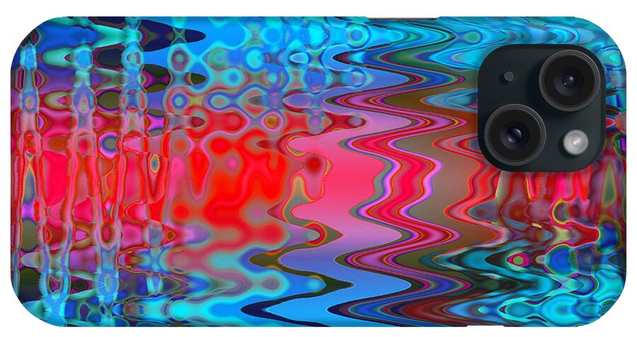 Adria Trail iPhone Case featuring the digital art Rainbow Riffles by Adria Trail