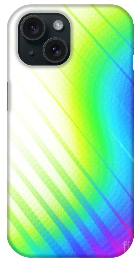 Rainbow iPhone Case featuring the digital art Rainbow's Edge by Frances Ku