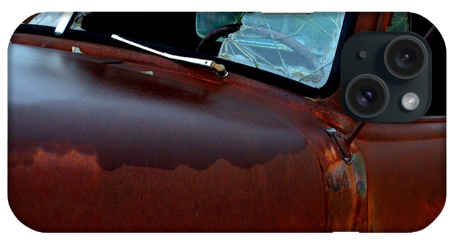 Vintage iPhone Case featuring the photograph Rainy Day Chevrolet 4 by Anjanette Douglas