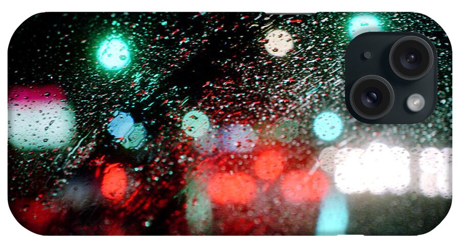 Abstract iPhone Case featuring the photograph Rainy day in the city by Emanuel Tanjala
