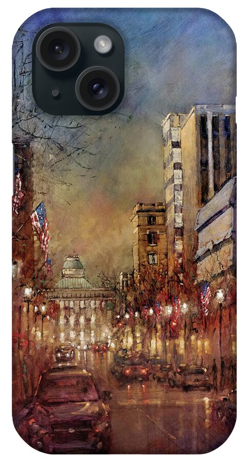 Raleigh iPhone Case featuring the painting Raleigh Light by Dan Nelson