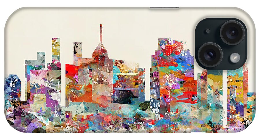 Raleigh North Carolina iPhone Case featuring the painting Raleigh North Carolina by Bri Buckley