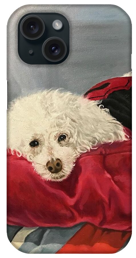 Animal Portrait iPhone Case featuring the painting Ralph by Rosencruz Sumera