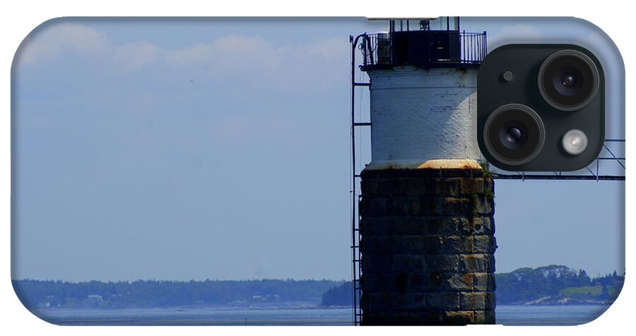 Lighthouse iPhone Case featuring the photograph Ram Island Light by Lois Lepisto