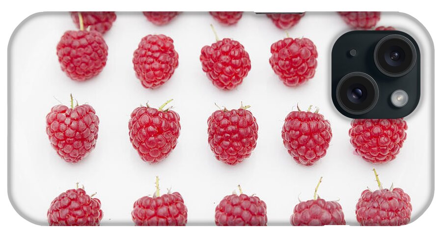 Fruits iPhone Case featuring the photograph Raspberry by Maj Seda