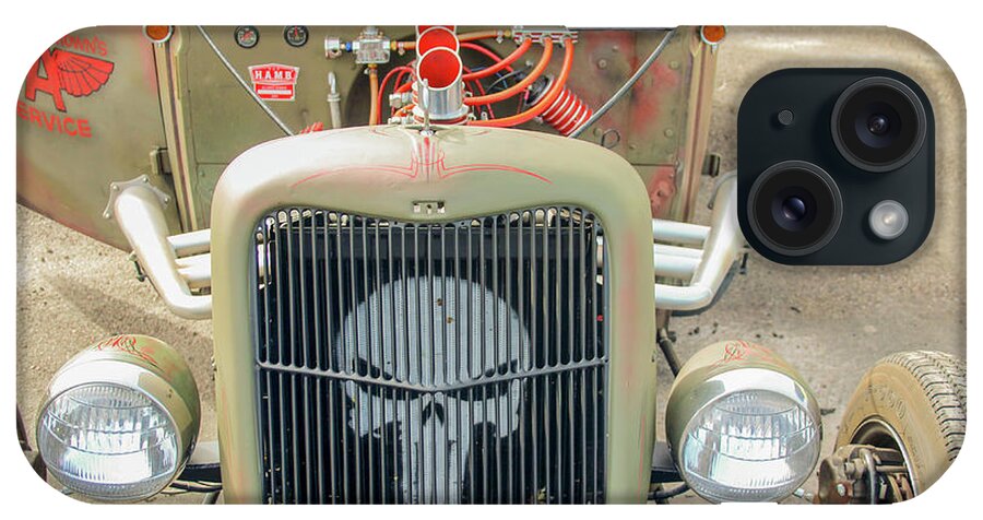 Ratrod iPhone Case featuring the photograph Ratrod Skull by Darrell Foster