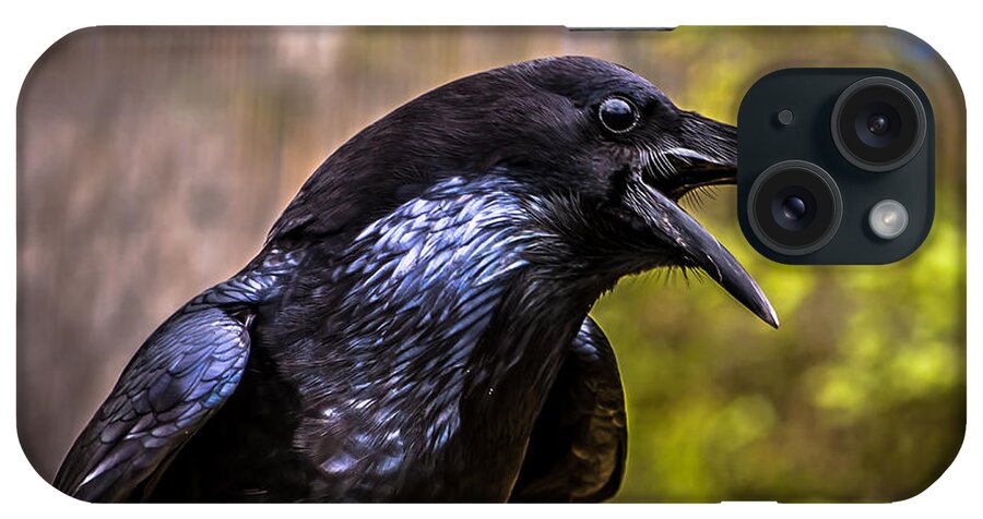Raven iPhone Case featuring the photograph Raven Profile by Blake Webster