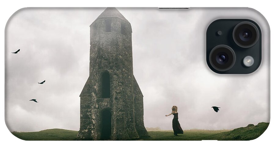 Woman iPhone Case featuring the photograph Raven queen by Clayton Bastiani